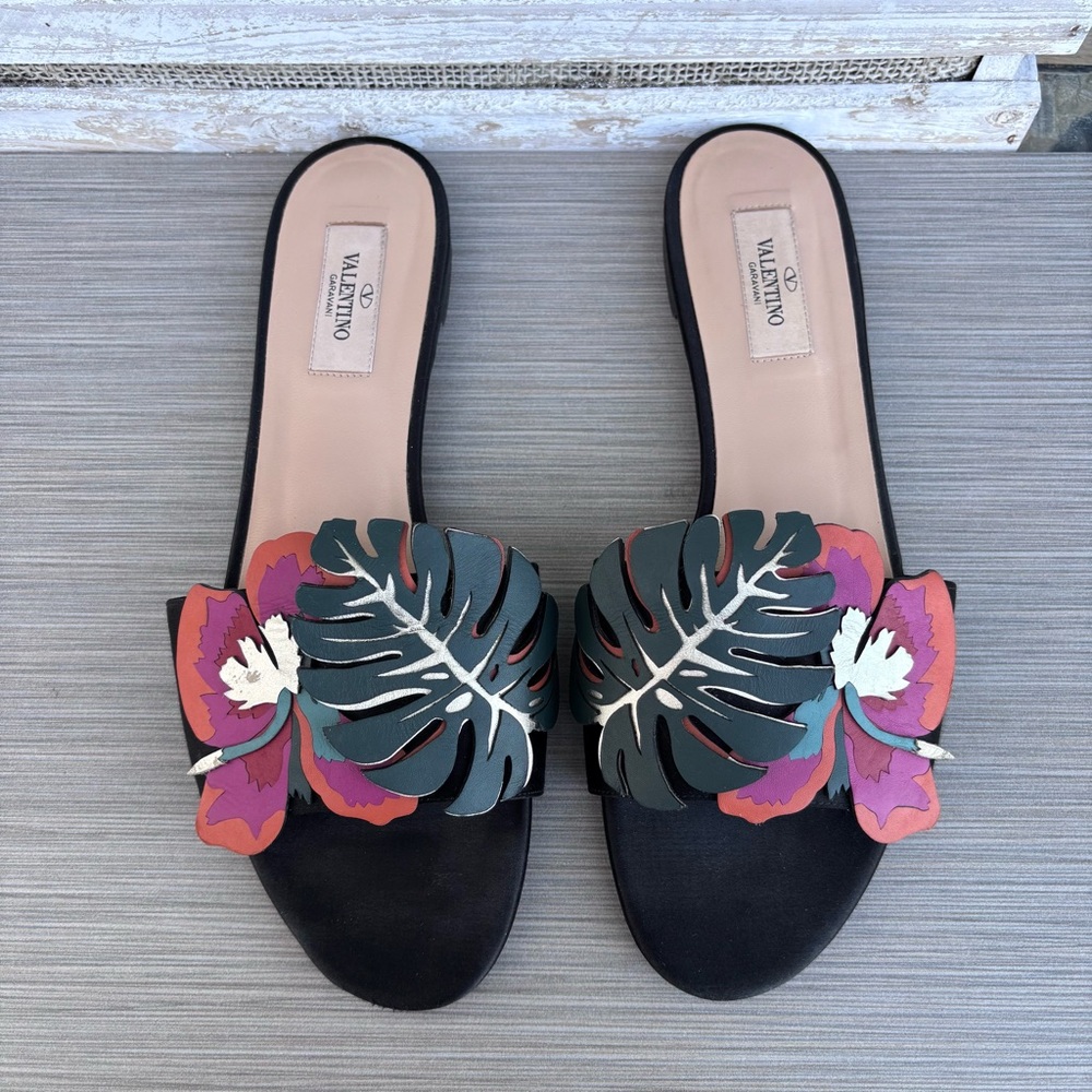 Valentino Garavani "Tropical Dream" slide sandals - Picture 11 of 12